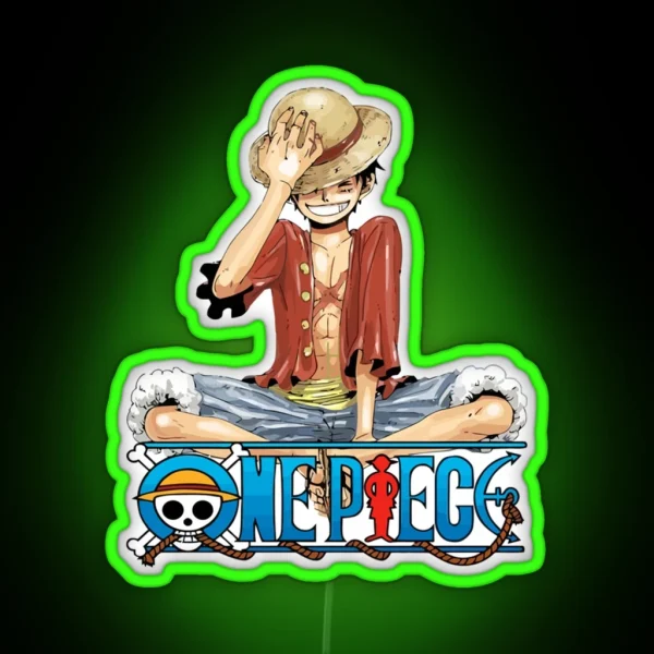 ONE PIECE Monkey D Luffy One Logo Pieces Luffy RGB Neon Sign