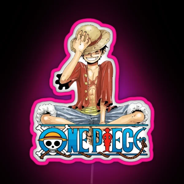 ONE PIECE Monkey D Luffy One Logo Pieces Luffy RGB Neon Sign