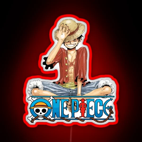 ONE PIECE Monkey D Luffy One Logo Pieces Luffy RGB Neon Sign