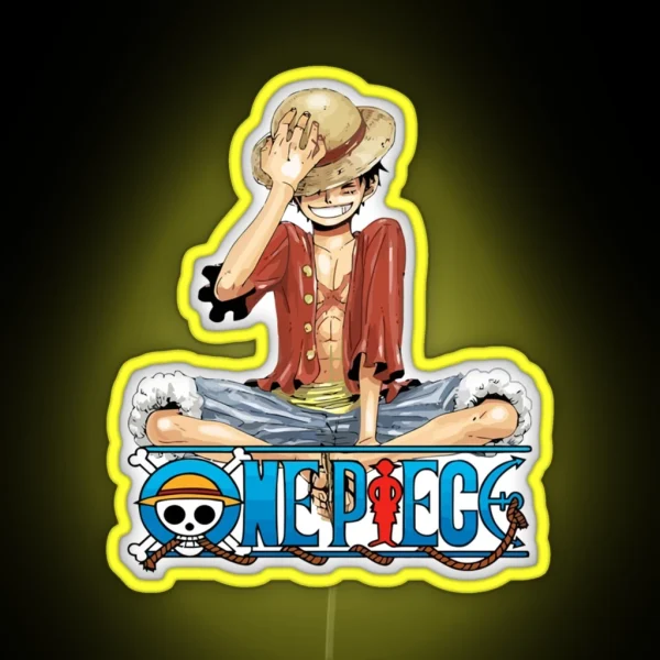 ONE PIECE Monkey D Luffy One Logo Pieces Luffy RGB Neon Sign
