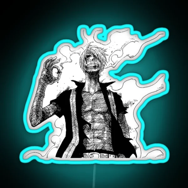 ONE PIECE SANJI NEED A LIGHT RGB Neon Sign