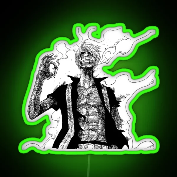 ONE PIECE SANJI NEED A LIGHT RGB Neon Sign