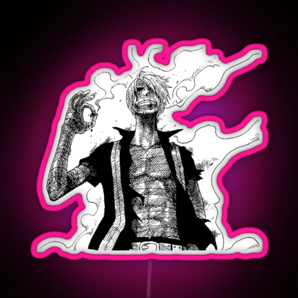 ONE PIECE SANJI NEED A LIGHT RGB Neon Sign