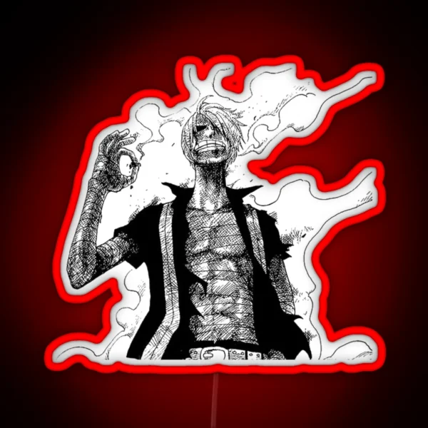 ONE PIECE SANJI NEED A LIGHT RGB Neon Sign