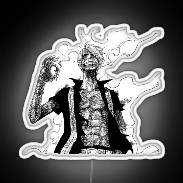 ONE PIECE SANJI NEED A LIGHT RGB Neon Sign