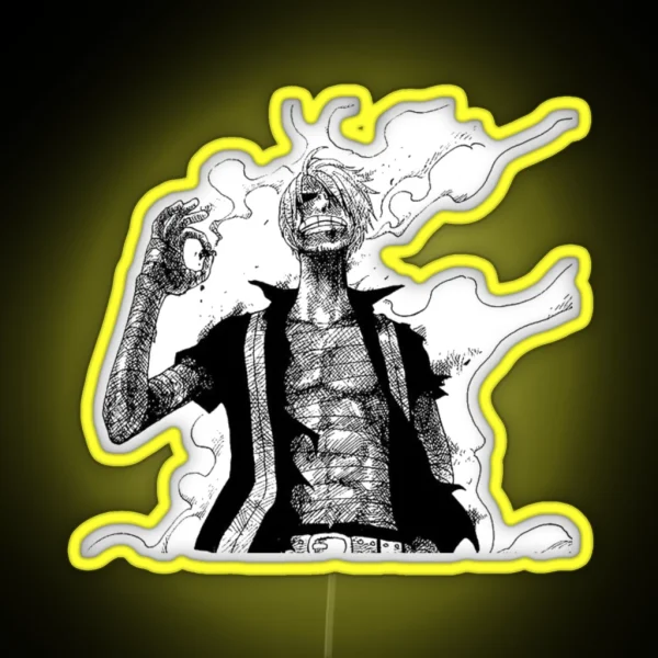ONE PIECE SANJI NEED A LIGHT RGB Neon Sign