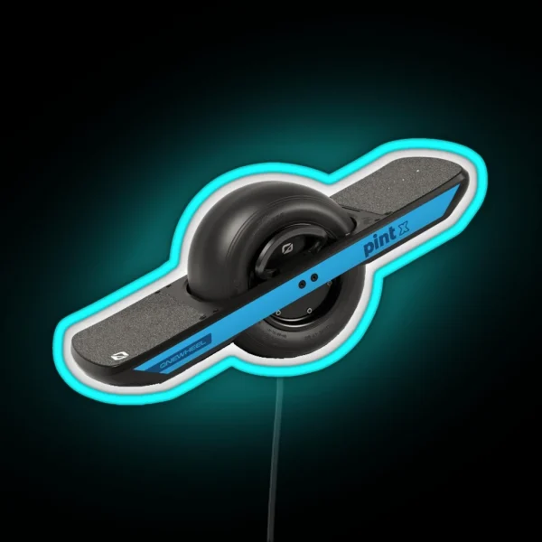 One Wheel Pint X RGB Neon Sign