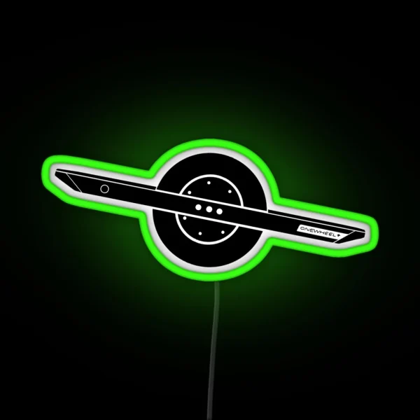 Onewheel Black RGB Neon Sign