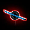 Glowing Neon Art Sign with Programmable Color LED Lighting Effects