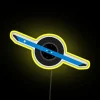 Eye-catching one wheel rgb led neon sign decor for sale