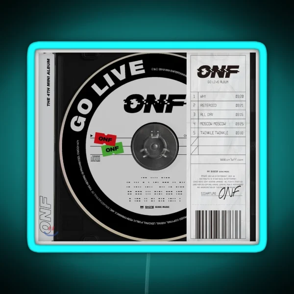 ONF GO LIVE RGB Neon Sign