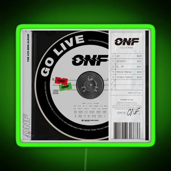 ONF GO LIVE RGB Neon Sign