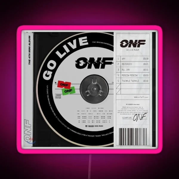 ONF GO LIVE RGB Neon Sign