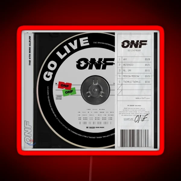 ONF GO LIVE RGB Neon Sign