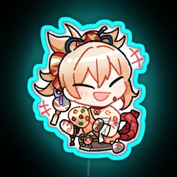 Onigiri Yoimiya RGB Neon Sign