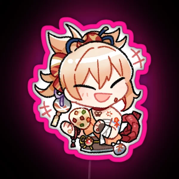 Onigiri Yoimiya RGB Neon Sign