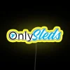 RGB Neon Sign for Only Sleds and Snowmobile Enthusiasts Decorations