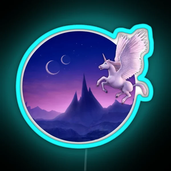Onward World Of Magic Unicorn RGB Neon Sign