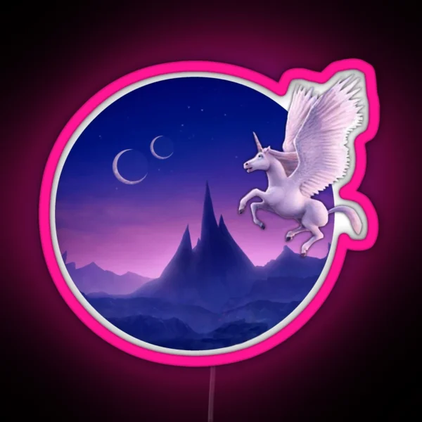 Onward World Of Magic Unicorn RGB Neon Sign
