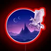 Colorful Magical Unicorn Symbolizes Forward Motion and Enchanted Dreams Glow