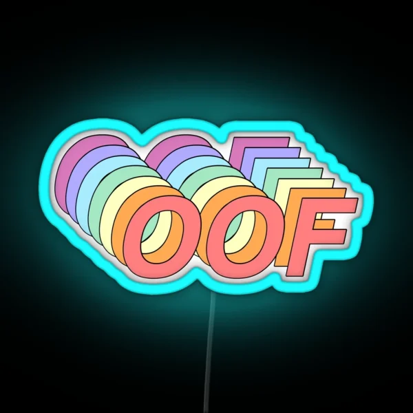 Oof RGB Neon Sign