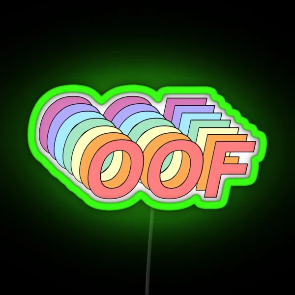 Oof RGB Neon Sign