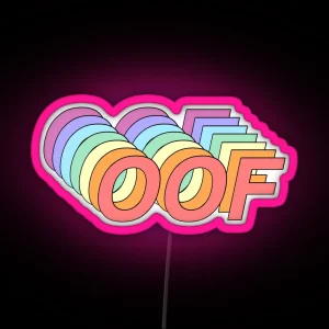 Oof RGB Neon Sign