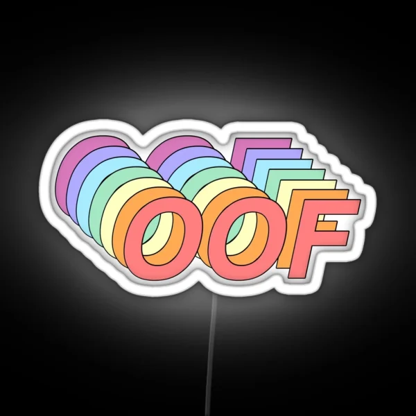 Oof RGB Neon Sign