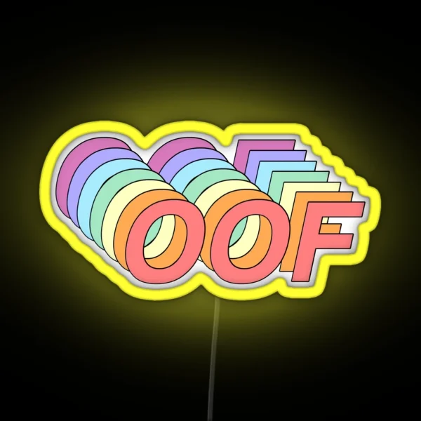 Oof RGB Neon Sign