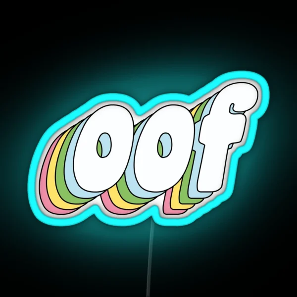 Oof RGB Neon Sign