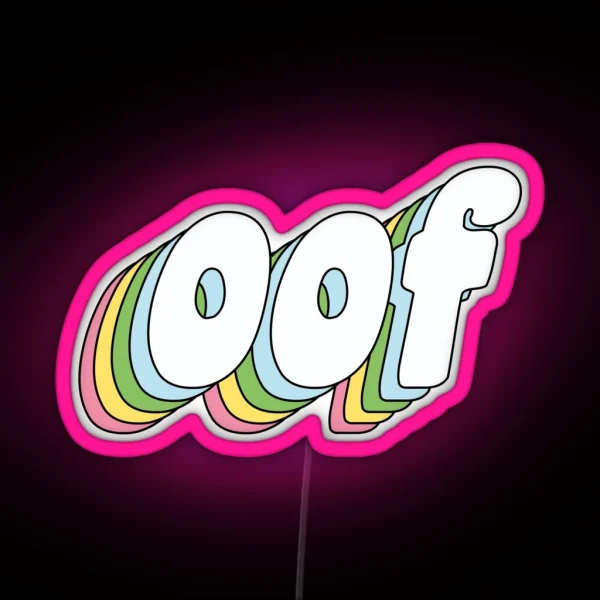 Oof RGB Neon Sign