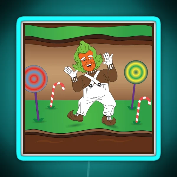 Oompa Loompa Dancing RGB Neon Sign