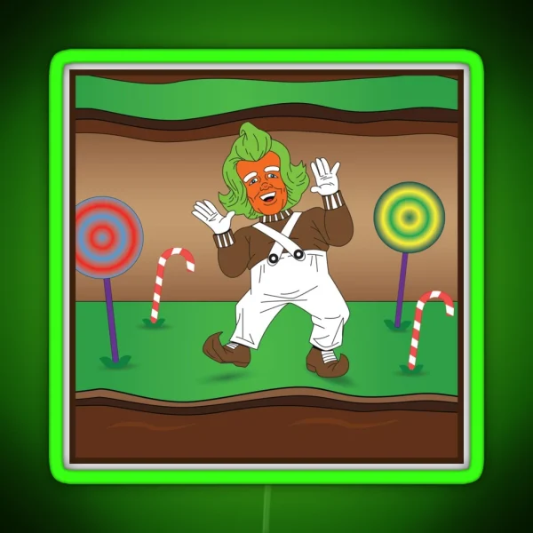 Oompa Loompa Dancing RGB Neon Sign