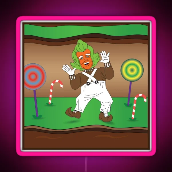 Oompa Loompa Dancing RGB Neon Sign