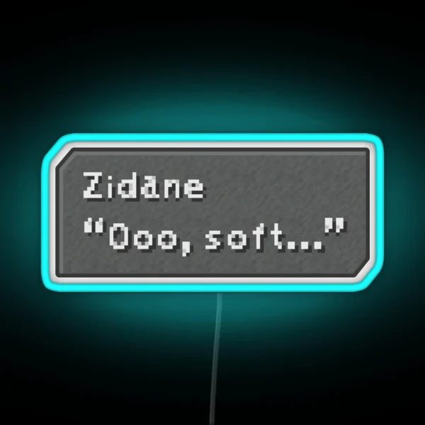 Ooo Soft Zidane Tribal Dialogue Box RGB Neon Sign
