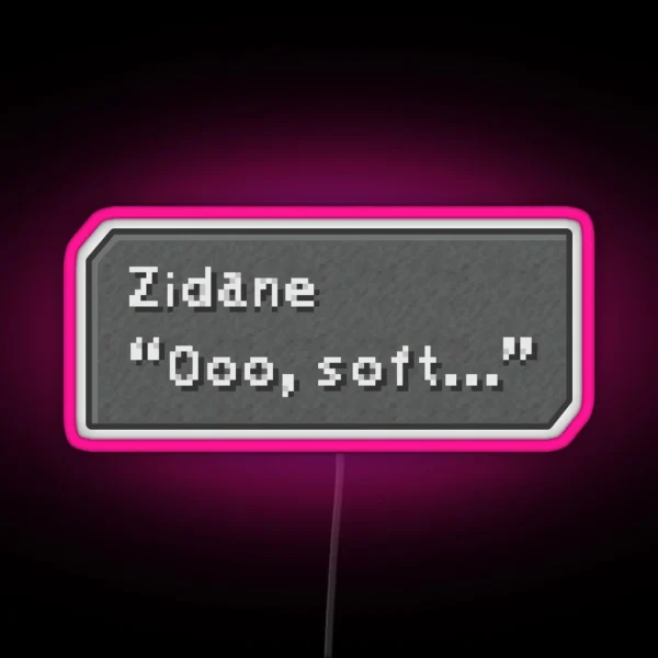 Ooo Soft Zidane Tribal Dialogue Box RGB Neon Sign