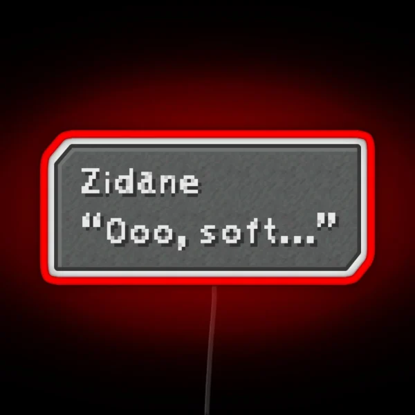 Ooo Soft Zidane Tribal Dialogue Box RGB Neon Sign