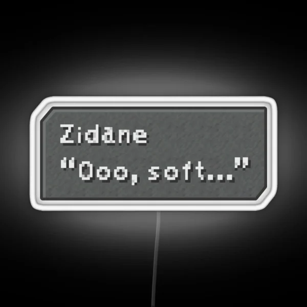 Ooo Soft Zidane Tribal Dialogue Box RGB Neon Sign
