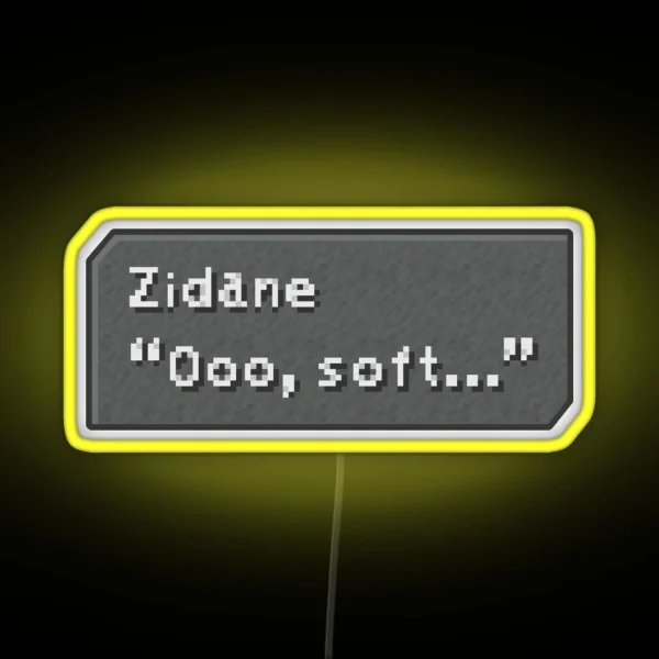 Ooo Soft Zidane Tribal Dialogue Box RGB Neon Sign