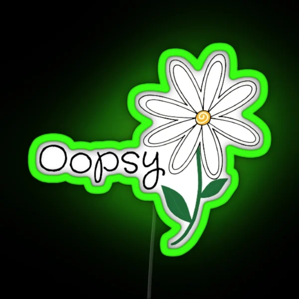 Oopsy Daisy RGB Neon Sign