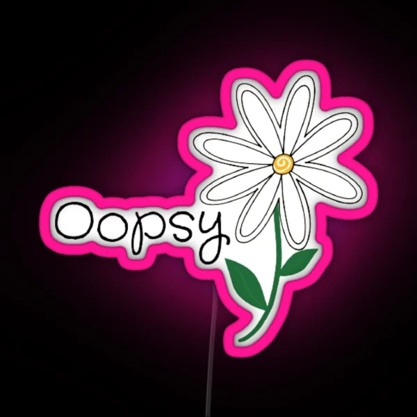 Oopsy Daisy RGB Neon Sign