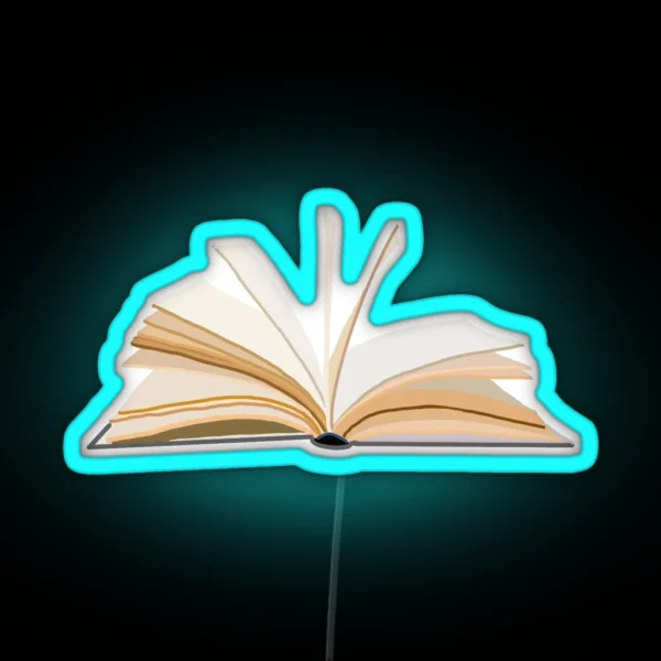 Open Book RGB Neon Sign