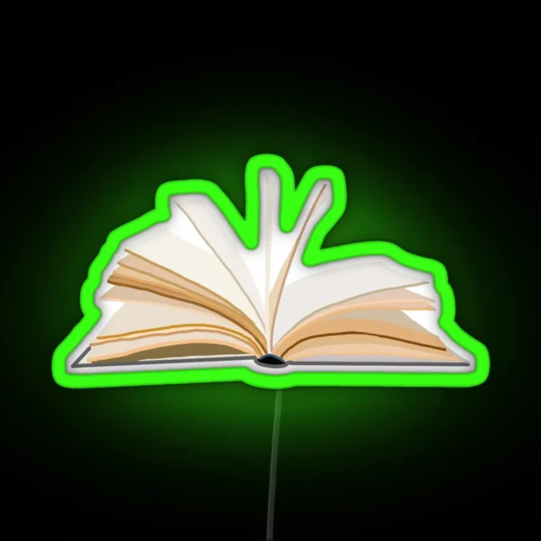 Open Book RGB Neon Sign