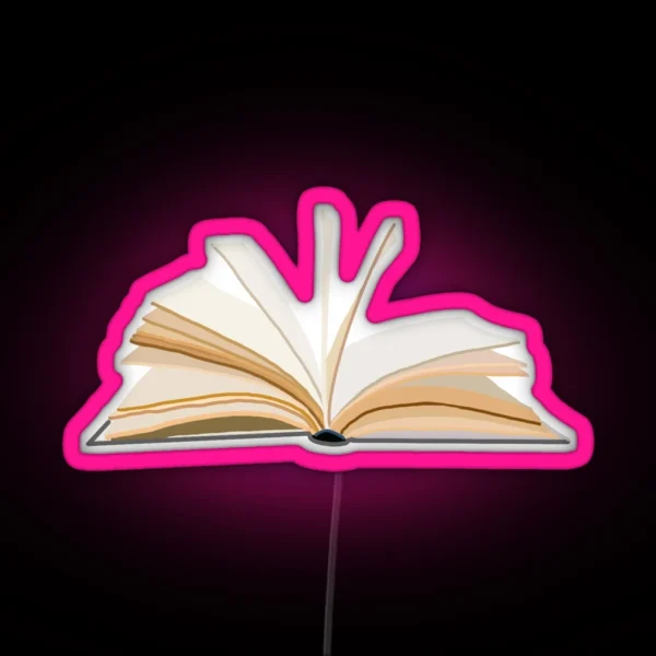 Open Book RGB Neon Sign