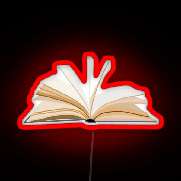 Open Book RGB Neon Sign