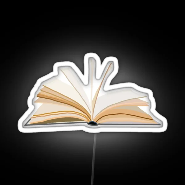 Open Book RGB Neon Sign