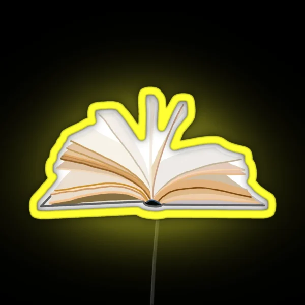 Open Book RGB Neon Sign