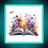 Knowledge Blooms with Vibrant Neon Lights Illuminating an Open Book