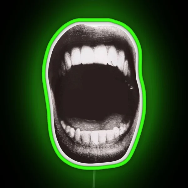 Open Mouth RGB Neon Sign