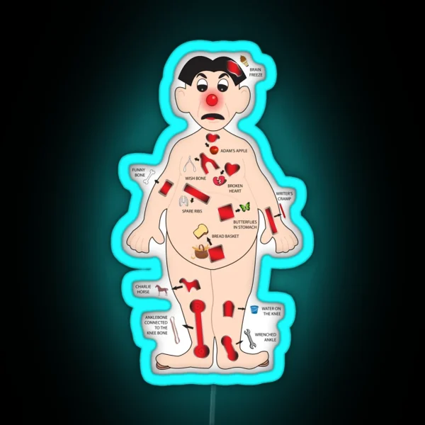 OPERATION Board Game Man Raise A Smile For Those In RGB Neon Sign